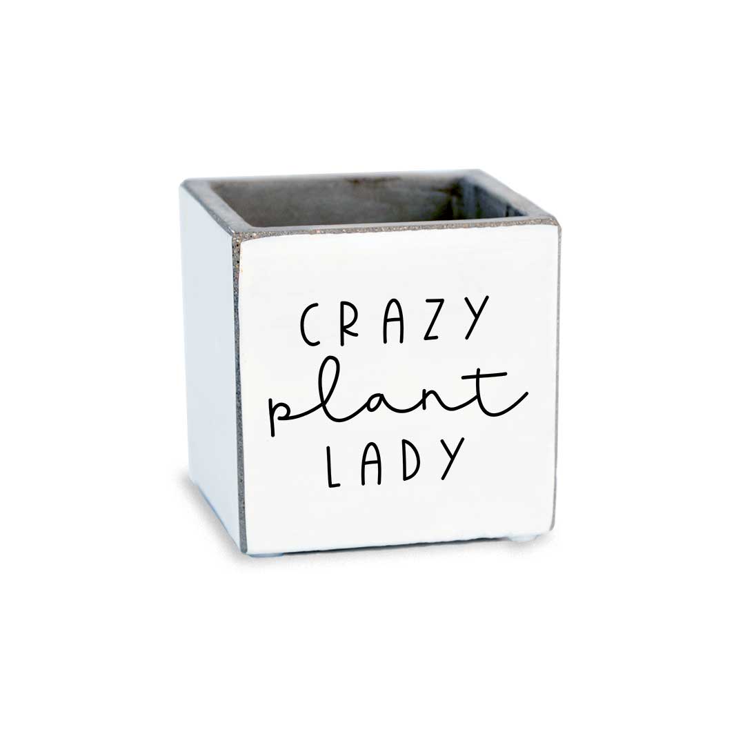 Crazy Plant Lady Flower Pot