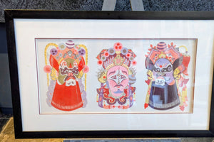 Chinese Paper Opera Masks