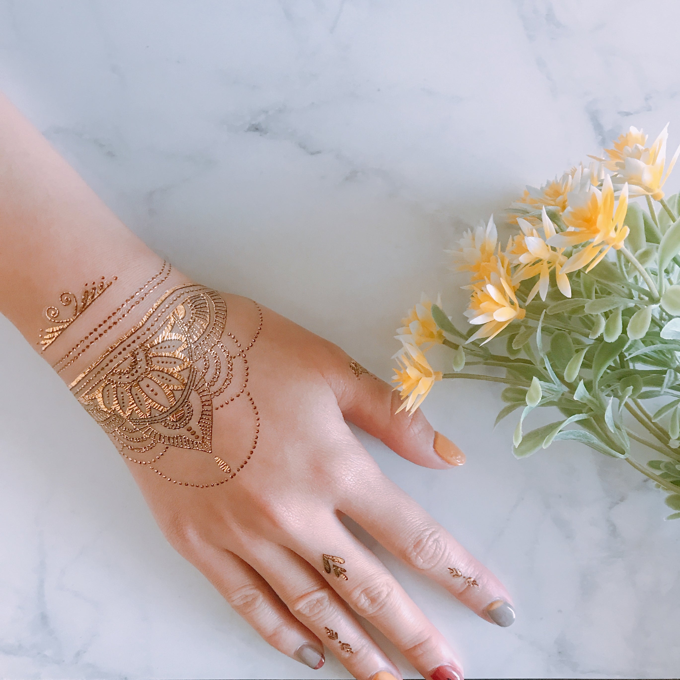 Golden Henna Tattoo