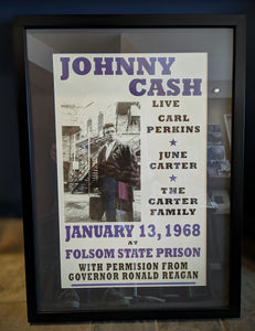Johnny Cash Vintage Concert Poster