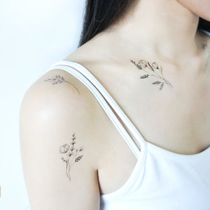 Cotton flower tattoo.