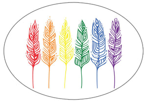 Pride Feathers Sticker